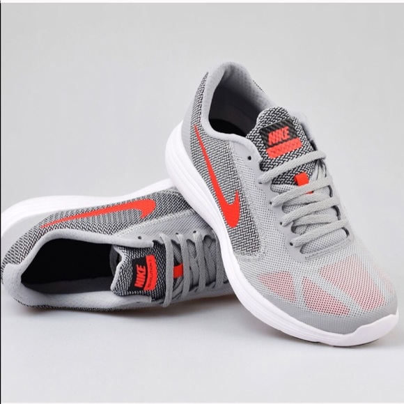 Nike Shoes - Nike grey white women’s running shoes revolution 3